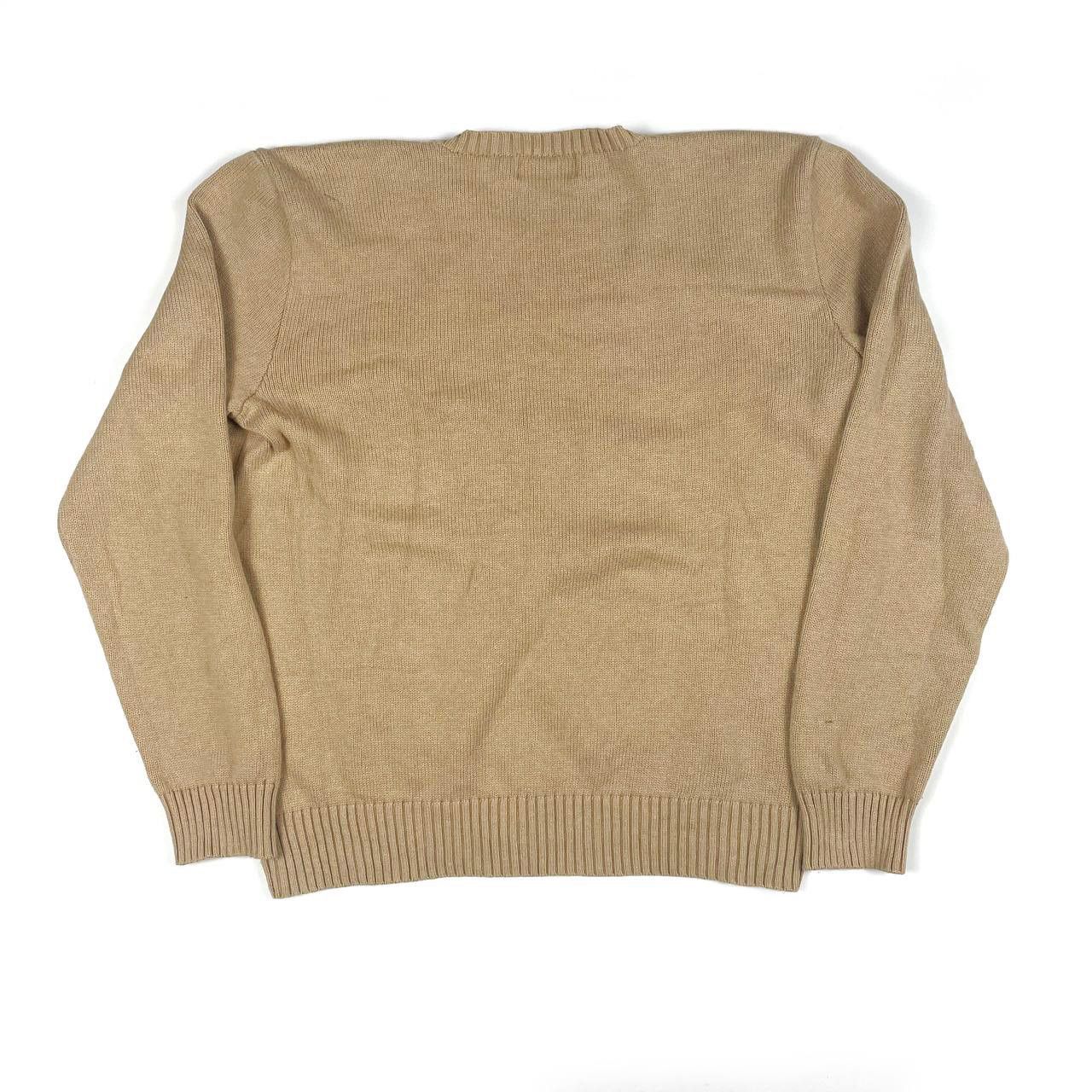 Polo Ralph Lauren × Vintage Polo Ralph Lauren Logo Beige Sweater Size: M - L Size US L / EU 52-54 / 3 - 2 Thumbnail