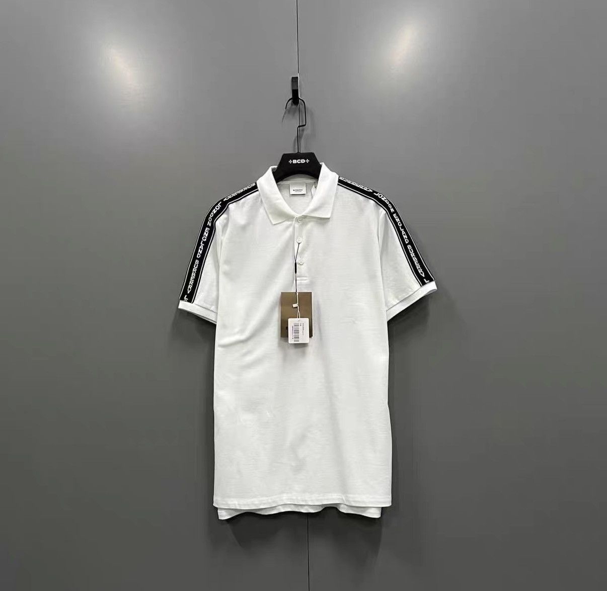 Burberry Burberry White Logo Tape Polo Shirt J41 Size US M / EU 48-50 / 2 - 1 Thumbnail