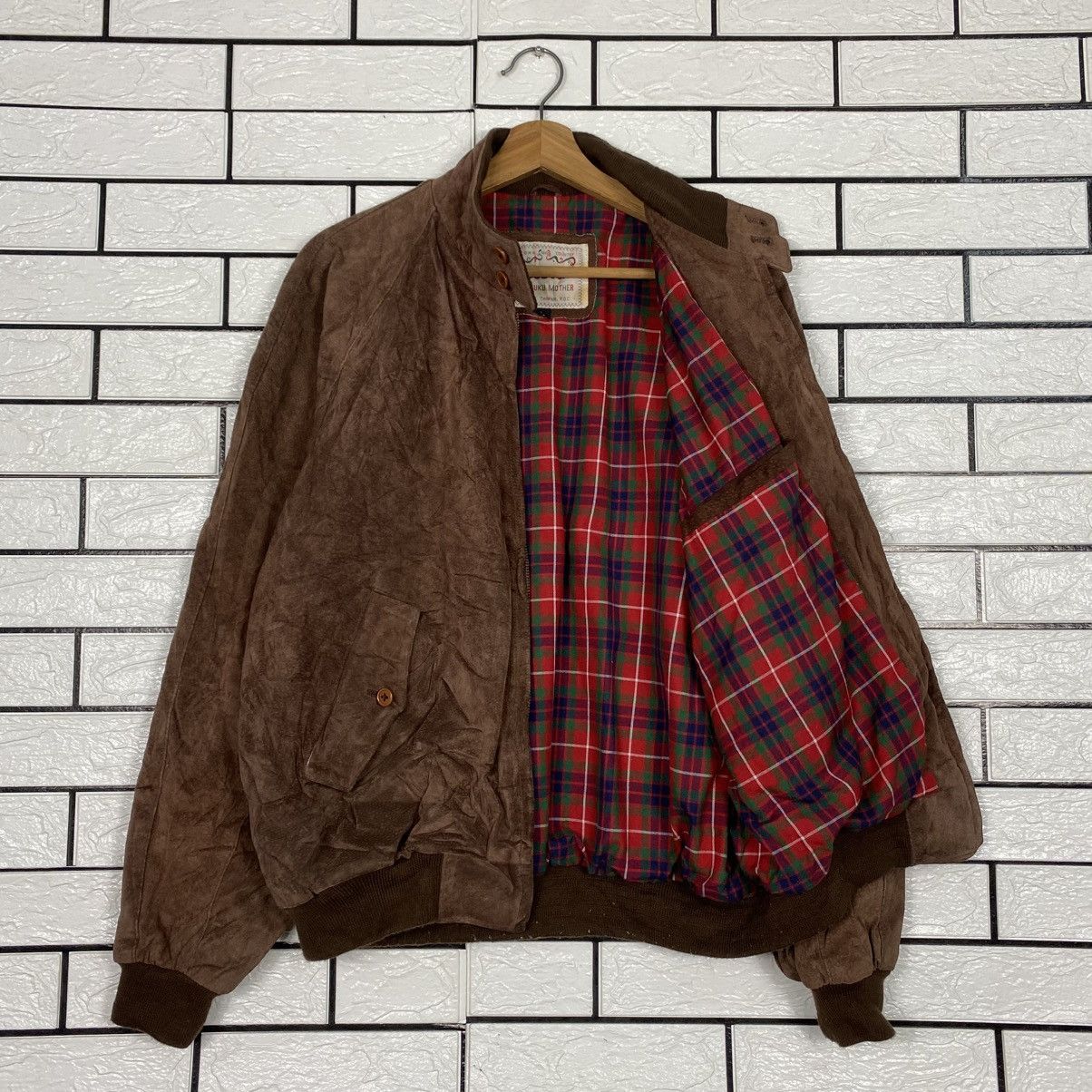 Japanese Brand 📌Vintage Leather Jacket Bomber Houston Harajuku Mother Size US L / EU 52-54 / 3 - 12 Thumbnail