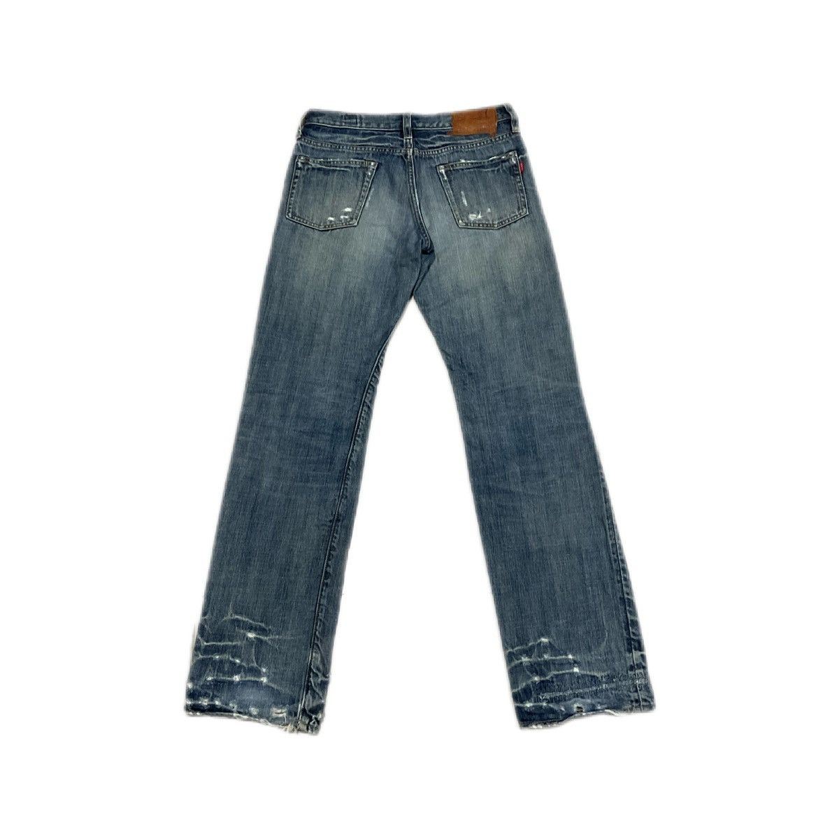 If Six Was Nine 🔥Sick Y2K Bartack Denim Mud Max Style Size US 29 - 7 Thumbnail