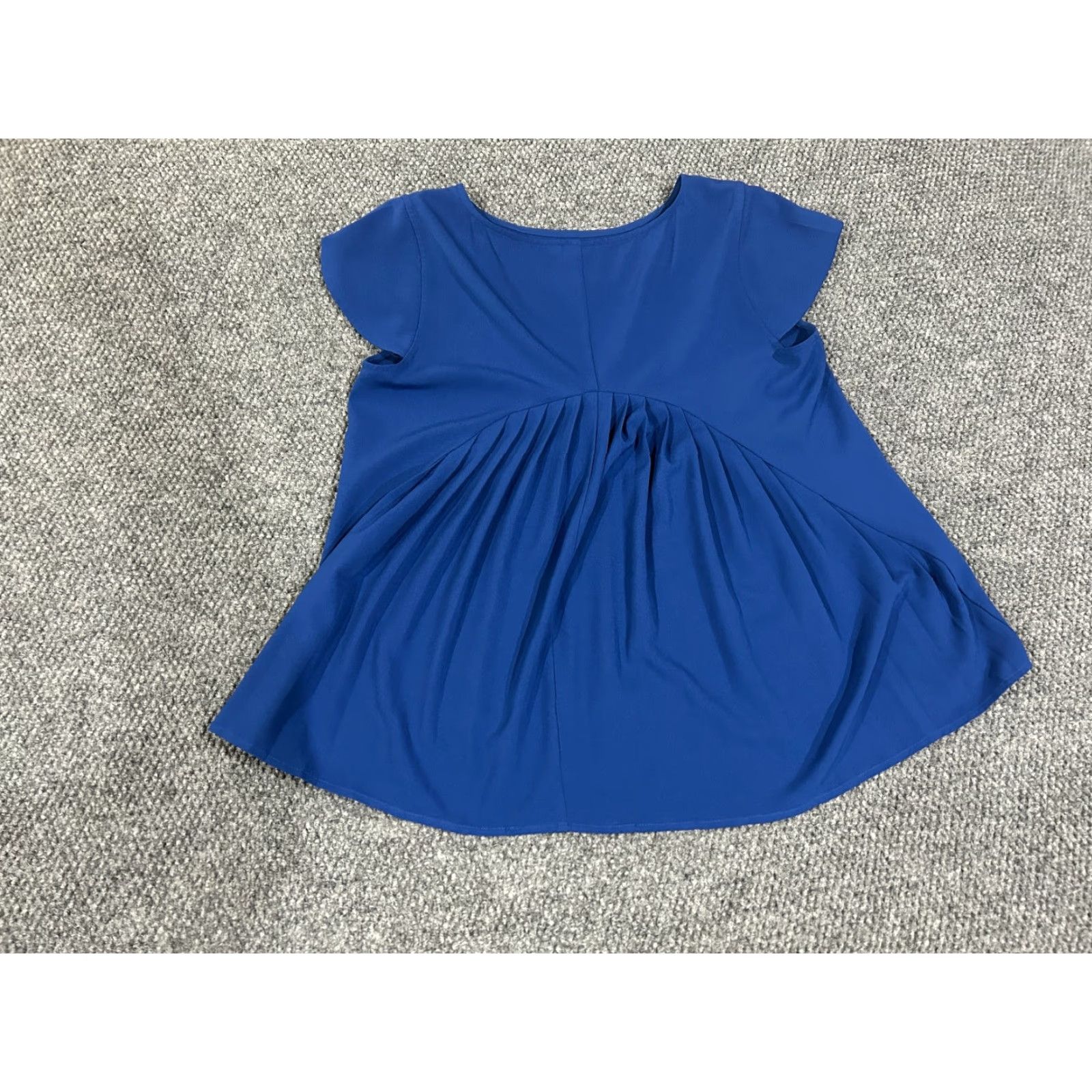 Soft Surroundings Soft Surroundings Blouse Womens PS Petite Small Blue Tunic Stretch Short Sleeve Round Neck Pullover Knit Polyester Spandex Casual Sequin No Size S / US 4 / IT 40 - 5 Thumbnail