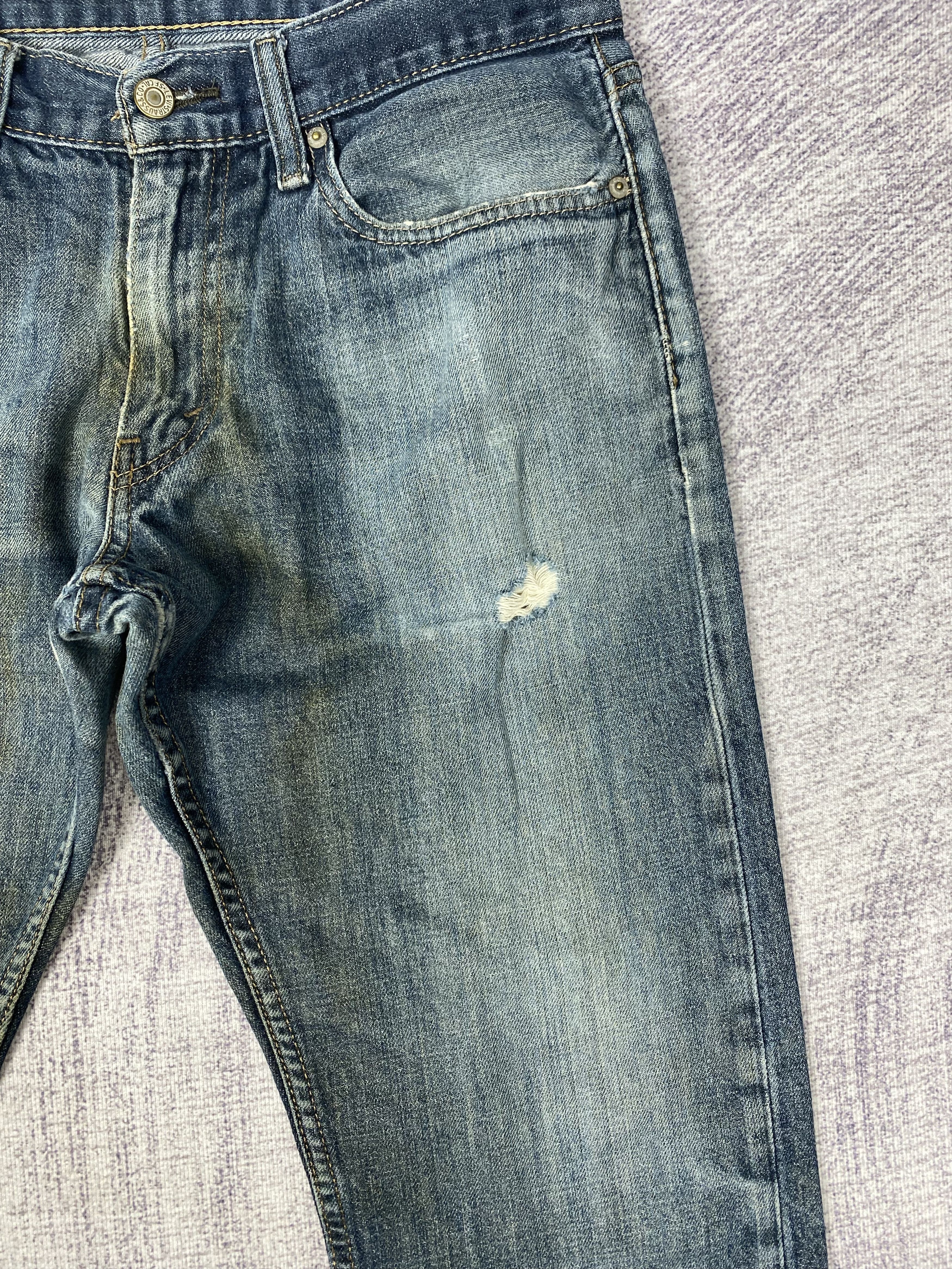 Levi's Vintage Levi's 514 Distressed Blue Denim Jeans PT0483 Size US 32 / EU 48 - 3 Thumbnail