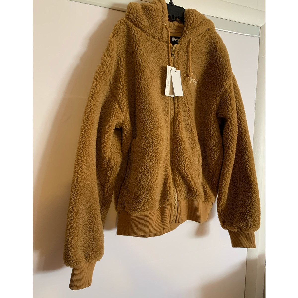 Stussy STUSSY LOGO SHERPA FLEECE HOODIE JACKET Size US S / EU 44-46 / 1 - 16 Thumbnail