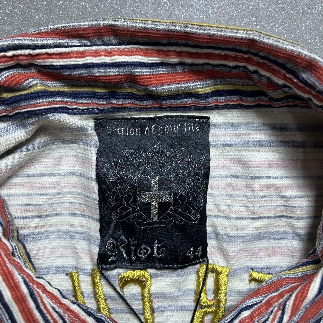 If Six Was Nine × Japanese Brand × Le Grande Bleu (L.G.B.) Riot Japanese Brand Stripe Shirt Size S / US 4 / IT 40 - 2 Thumbnail