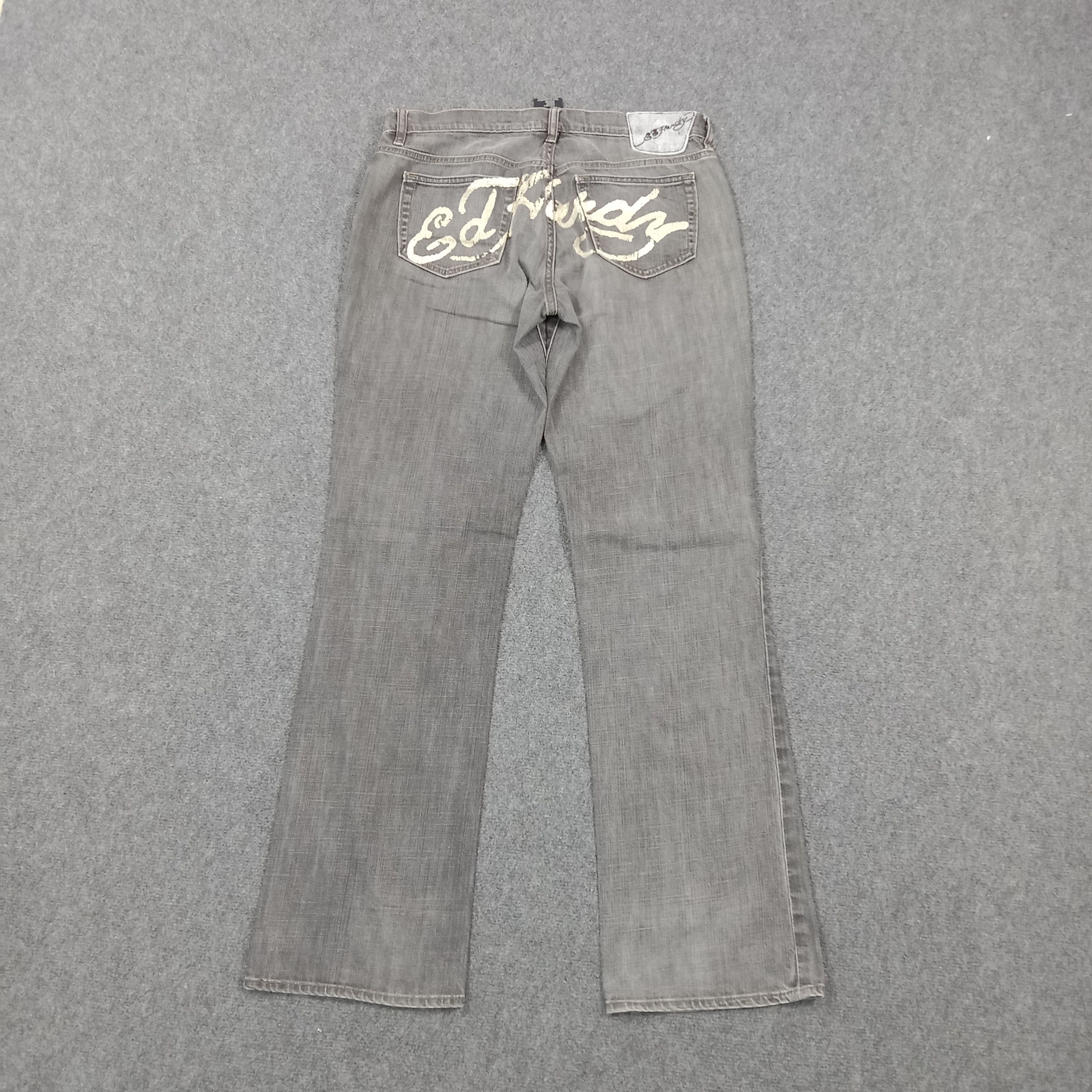 Ed Hardy Ed Hardy American Super Low Rise Denim Jeans C280N22 Size 34" / US 12 / IT 48 - 1 Thumbnail