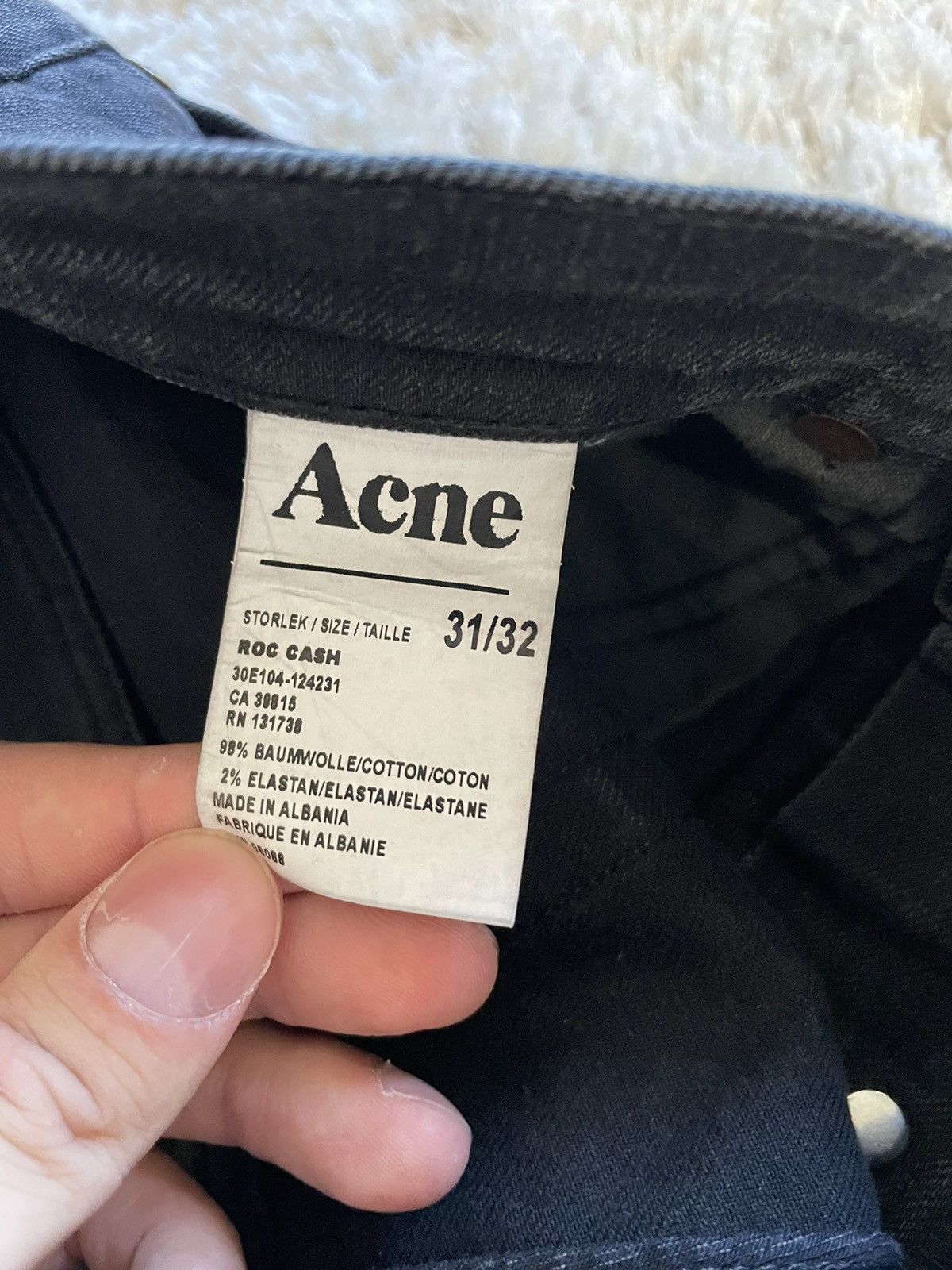 Acne Studios × Vintage Acne Studios Dark Denim Jeans Size US 31 - 5 Thumbnail