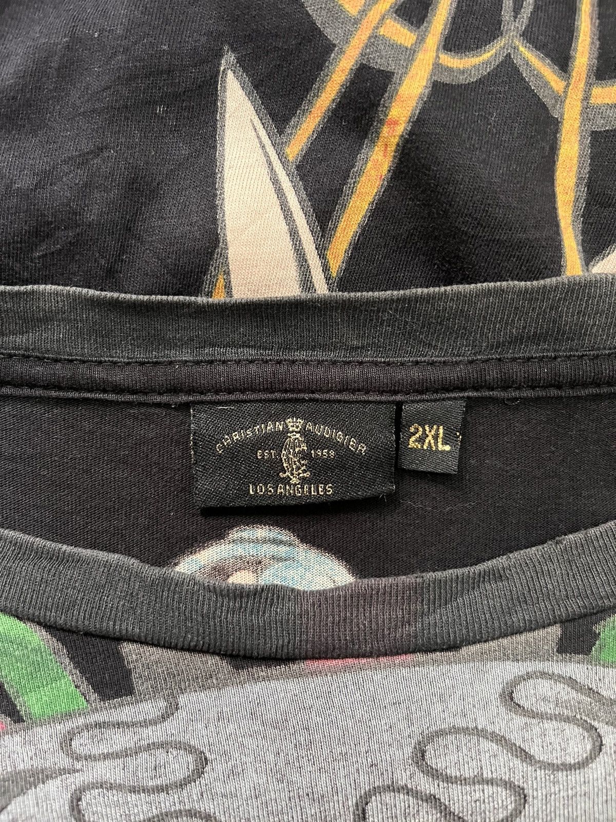 Christian Audigier 1990s iconic Ed hardy skull time bombs #E5 Size US XXL / EU 58 / 5 - 5 Thumbnail