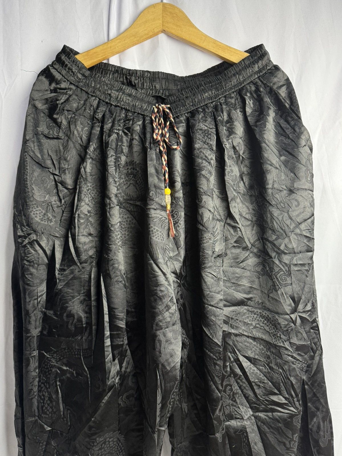 Karakuri Tamashii Balloon Pants Dragon Black Japanese Yohji Yamamoto Styled Size US 32 / EU 48 - 3 Thumbnail