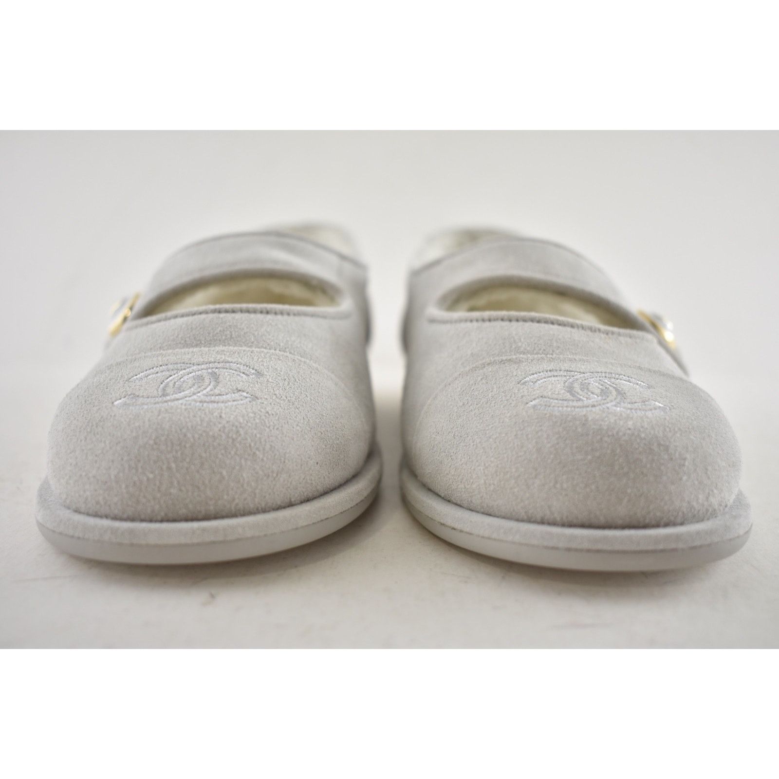 Chanel Chanel Shearling Mary Jane Moccasin Ballet Loafer Flat 38 Size US 8 / IT 38 - 8 Thumbnail