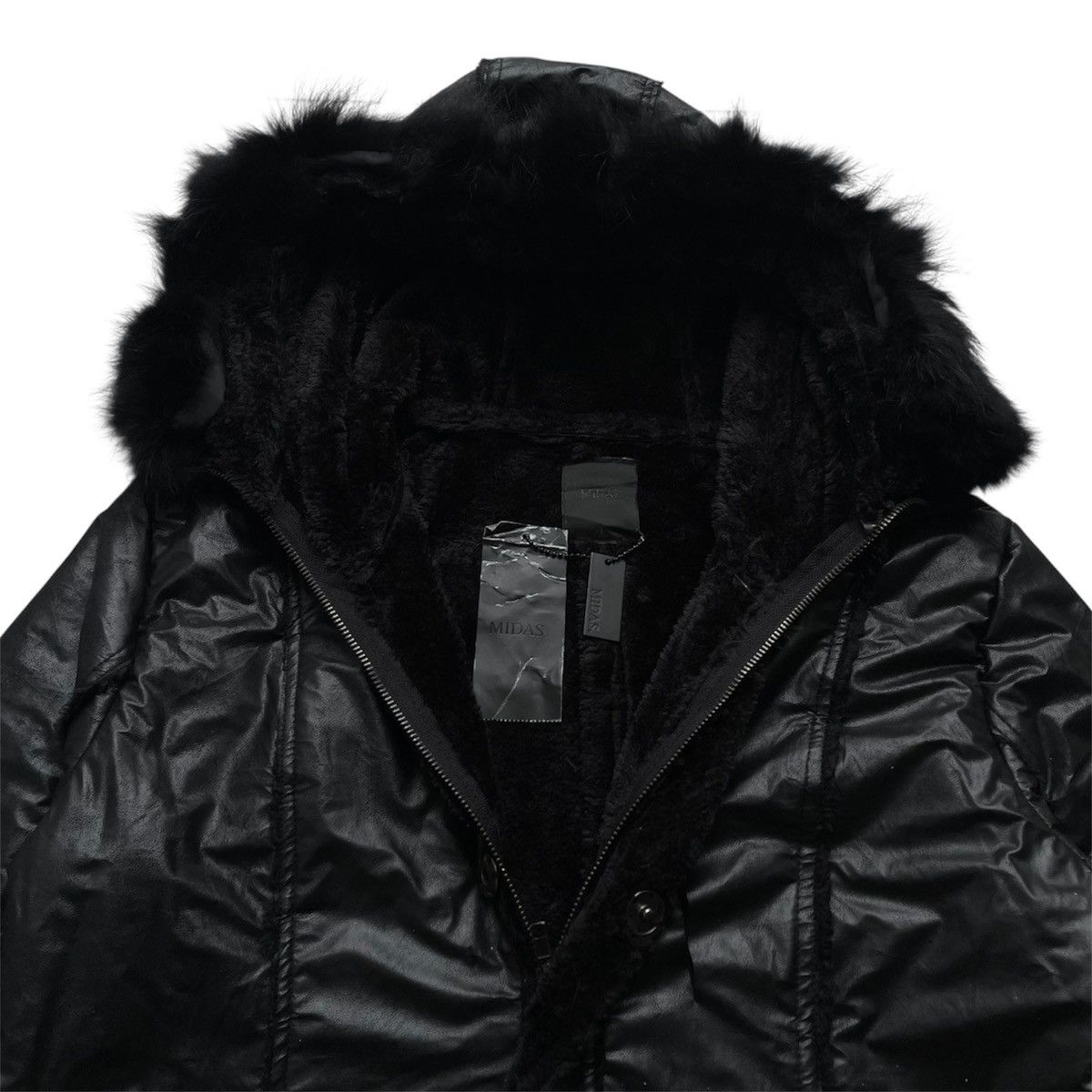 Japanese Brand Vintage Midas Faux Fur Hooded Seditionaries Punk Jacket Size US L / EU 52-54 / 3 - 8 Thumbnail