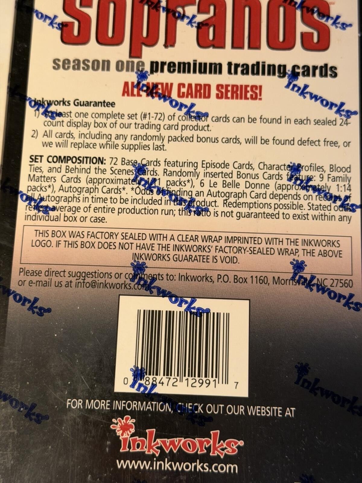 Other HBO x The Sopranos Season 1 Premium Trading Cards Tradeworks Size ONE SIZE - 10 Thumbnail