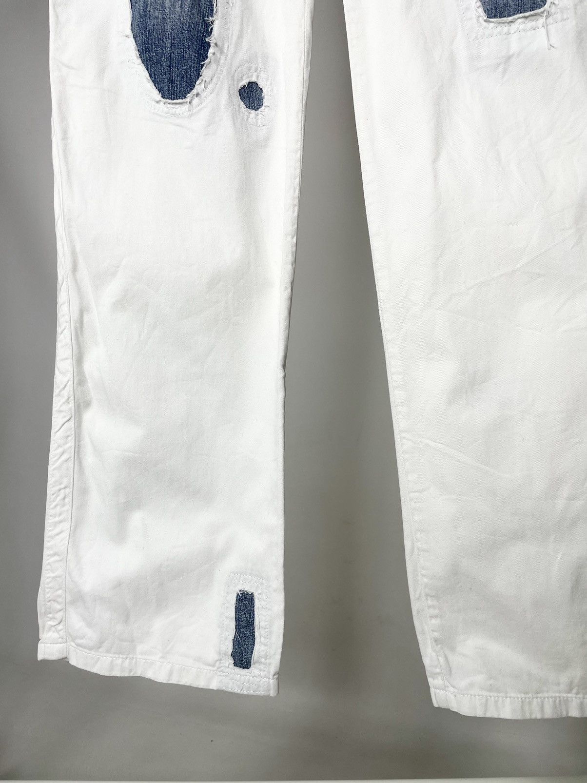 Diesel Diesel Vintage Patchwork White Denim Reworked Jeans Pants Size US 34 / EU 50 - 7 Thumbnail