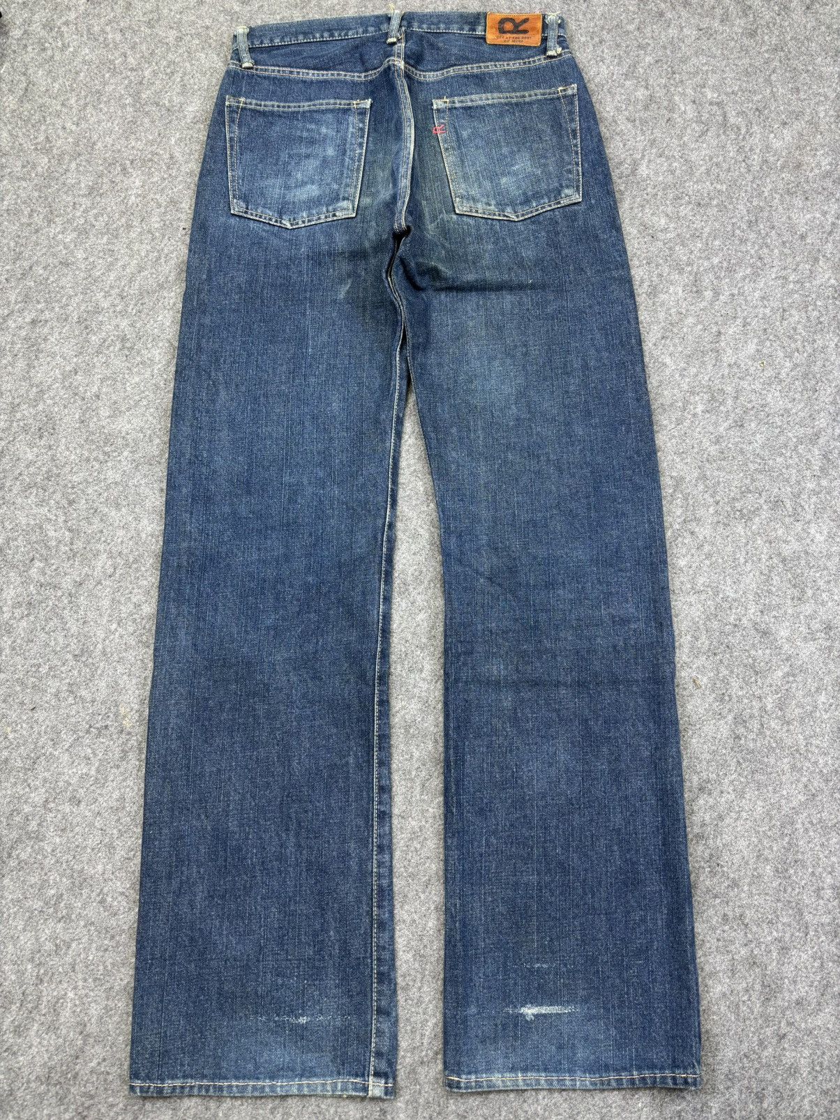 45rpm Vintage 45rpm Japan Regular Blue Wash Denim F891 Size US 31 - 14 Thumbnail