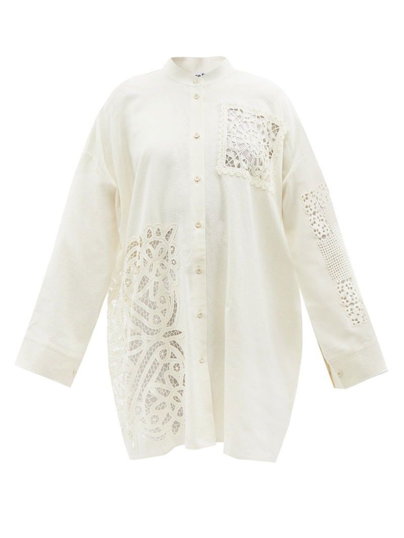Acne Studios Acne Studios Sarai Crochet Shirt Size XXS / US 00 / IT 34 - 1 Thumbnail