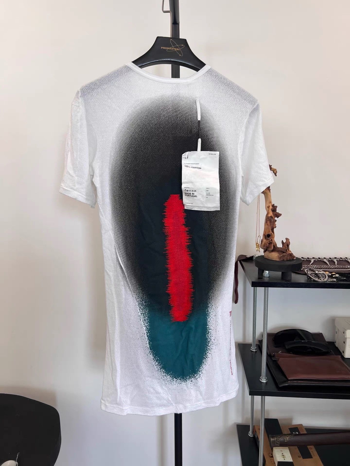 11 By Boris Bidjan Saberi 11by BBS Faded Embroidered T-Shirt K35 Size US XS / EU 42 / 0 - 1 Thumbnail