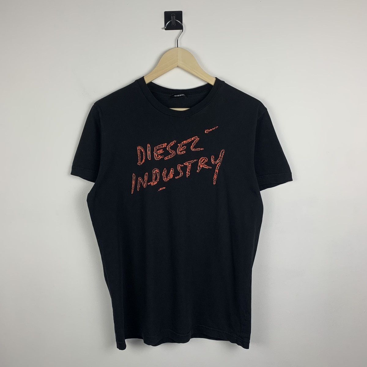 Diesel Men’s Diesel Industry T-Shirt Big Logo Short Sleeve Size L Size US L / EU 52-54 / 3 - 1 Thumbnail