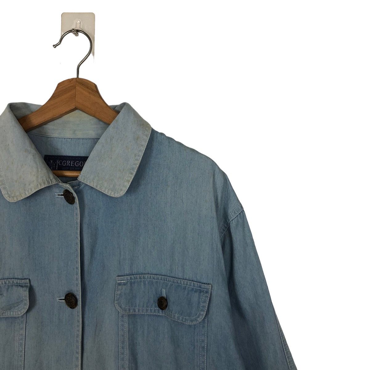 Japanese Brand 🔥90’s VINTAGE CHORE CHAMBREY DENIM JACKET MC GREGOR JAPAN Size US M / EU 48-50 / 2 - 5 Thumbnail
