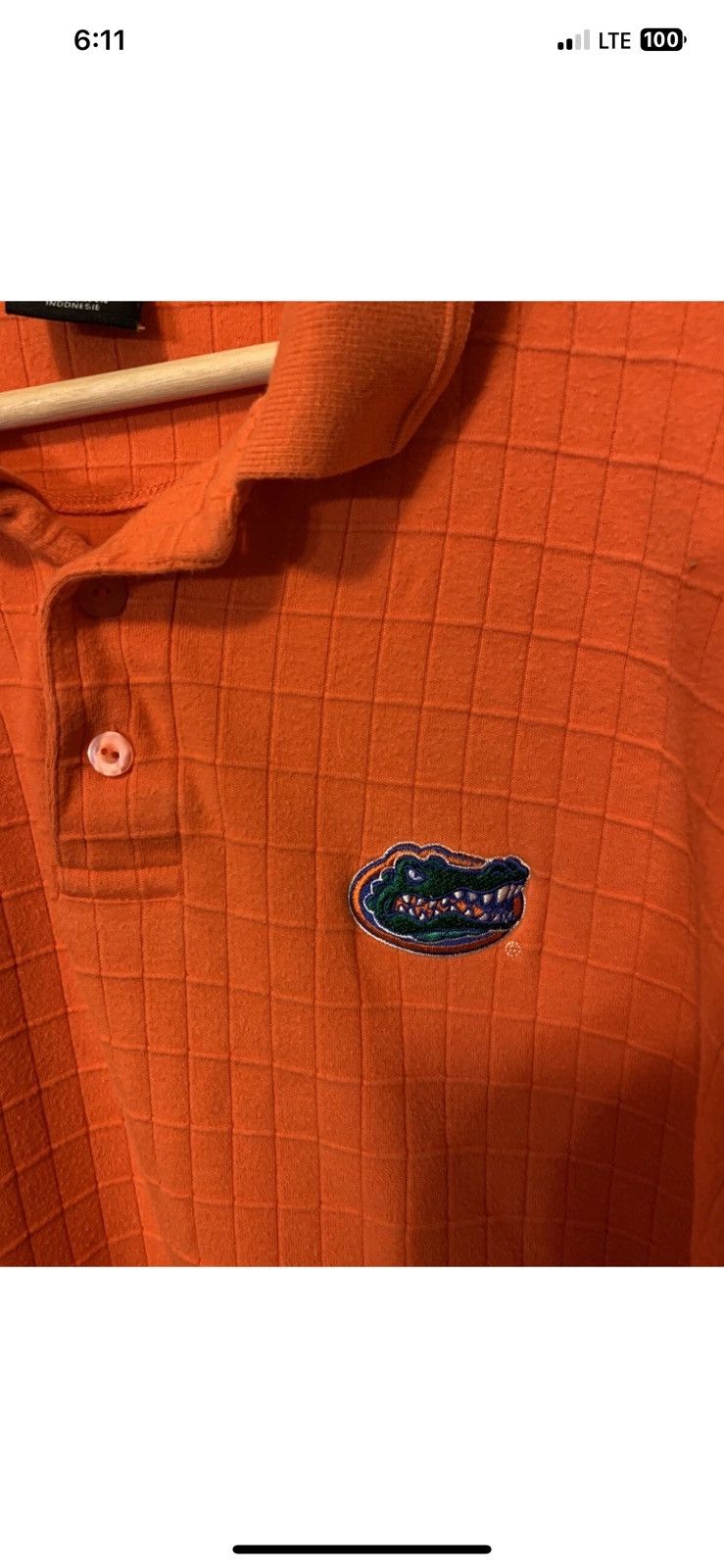 Nike Vintage Nike Florida Gators polo shirt mens sz L orange Size US L / EU 52-54 / 3 - 1 Thumbnail