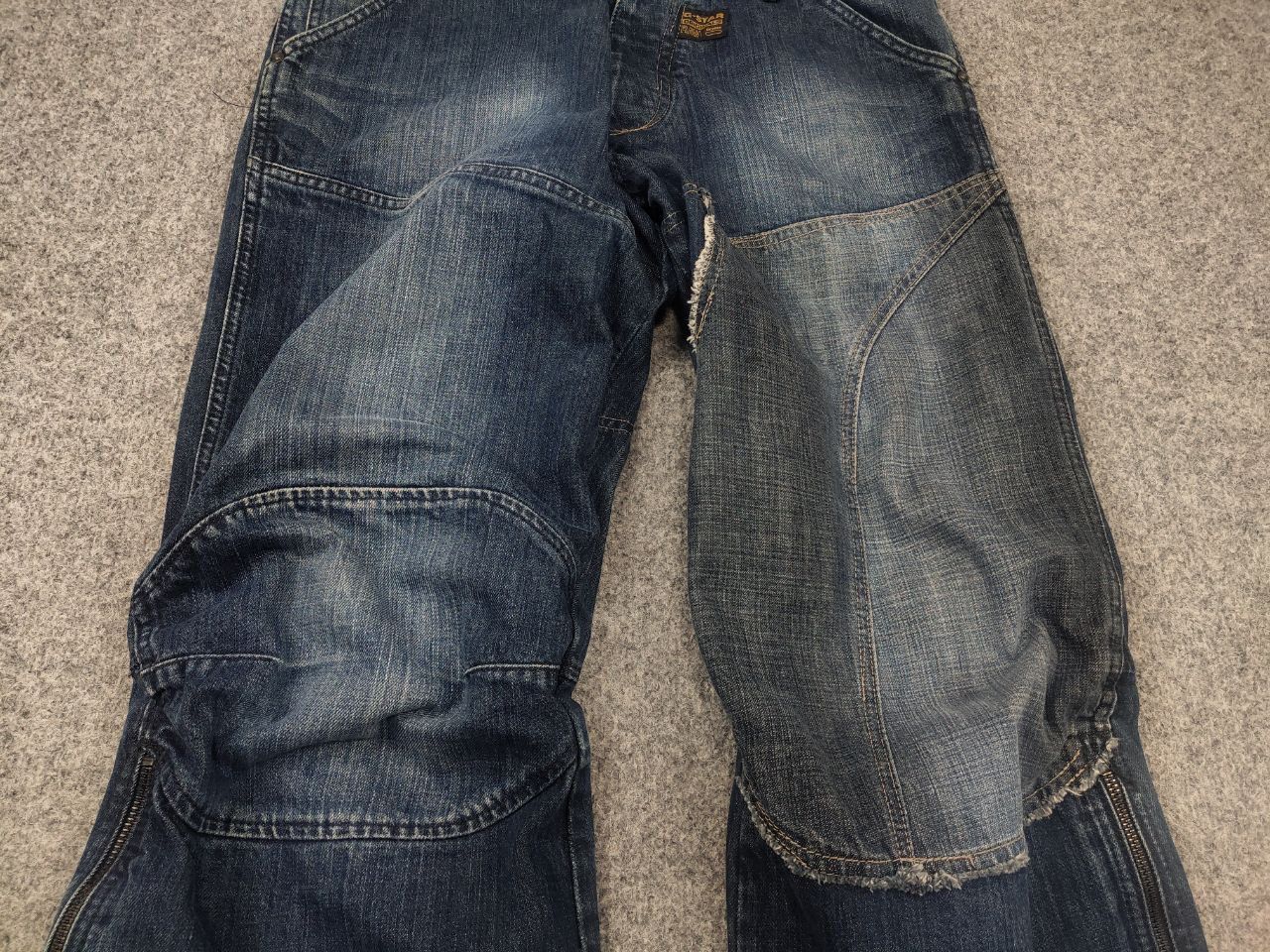 G-Star Rare Vintage G Star Raw Concept elwood Y2K Baggy Zip Jeans Size US 32 / EU 48 - 6 Thumbnail