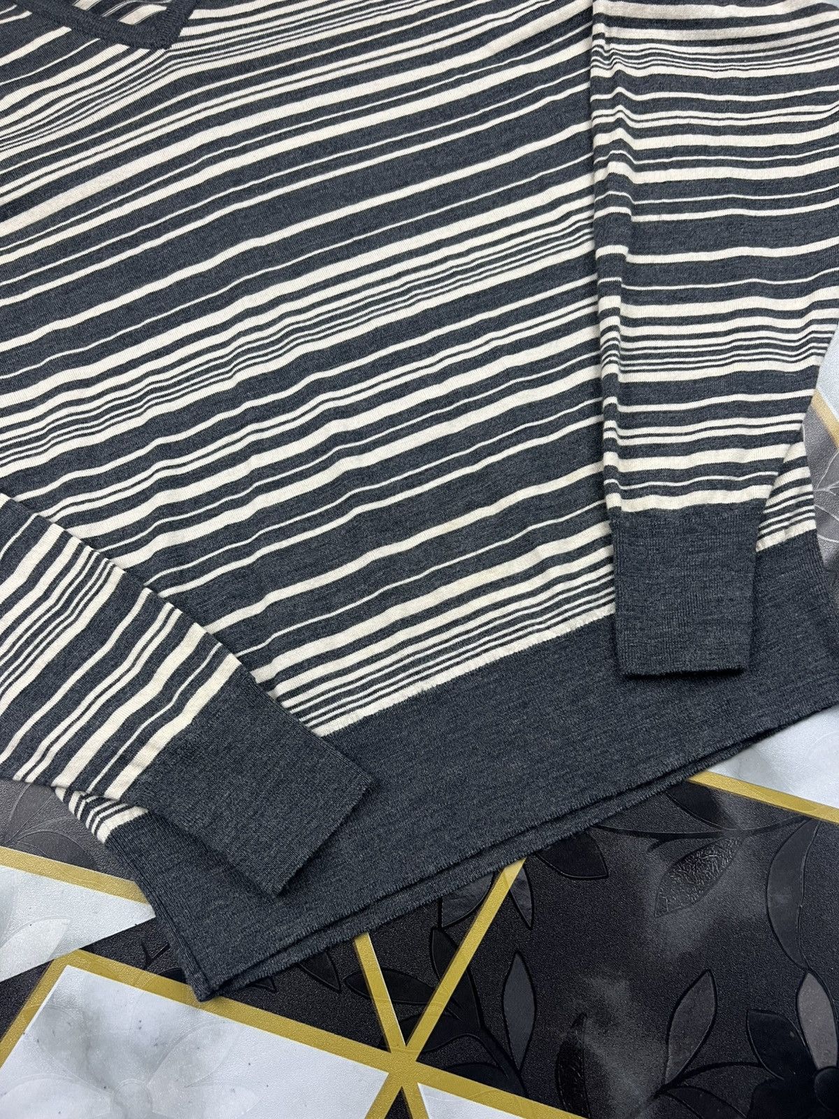 Paul Smith Paul Smith X John Smedley Stripe Wool Knit Sweaters Size US L / EU 52-54 / 3 - 3 Thumbnail