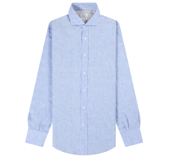 image of Brunello Cucinelli O1W1Db10424 Shirts In Blue, Men's (Size XL)