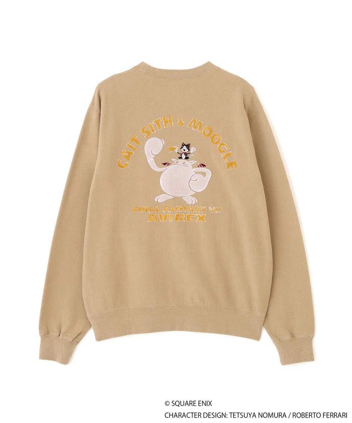 Avirex AVIREX x FF7 Remake Cait Sith BeigeSweater Japan Exclusive Size US L / EU 52-54 / 3 - 7 Thumbnail