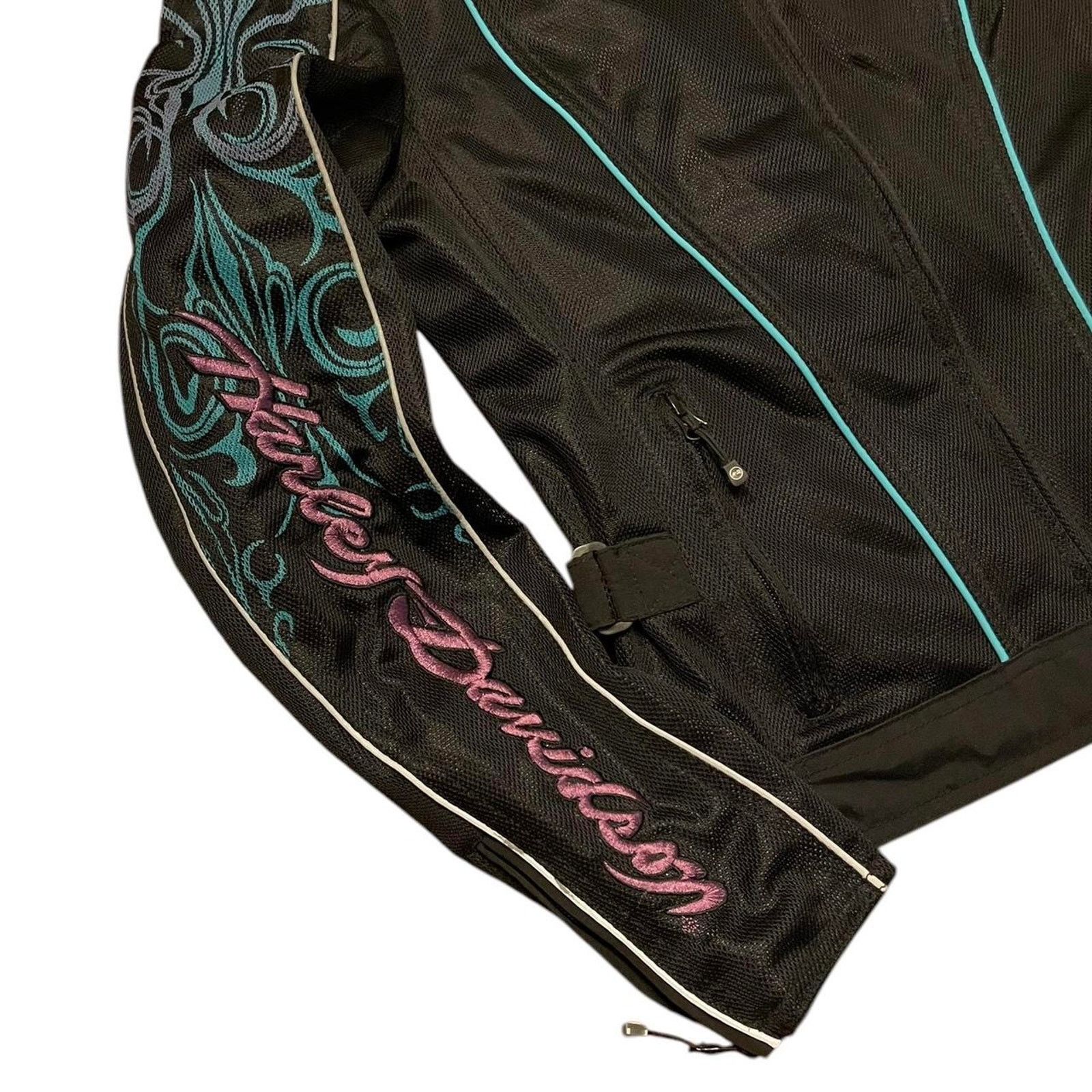 Harley Davidson VTG Y2K 2000s Harley Davidson tribal moto mesh riding jacket Size S / US 4 / IT 40 - 5 Thumbnail