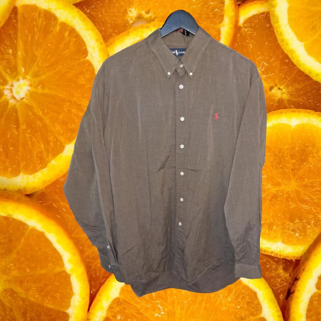 Ralph Lauren Ralph Lauren Filmore Brown Button Up Shirt With Red Logo Siz Size US XL / EU 56 / 4 - 1 Thumbnail