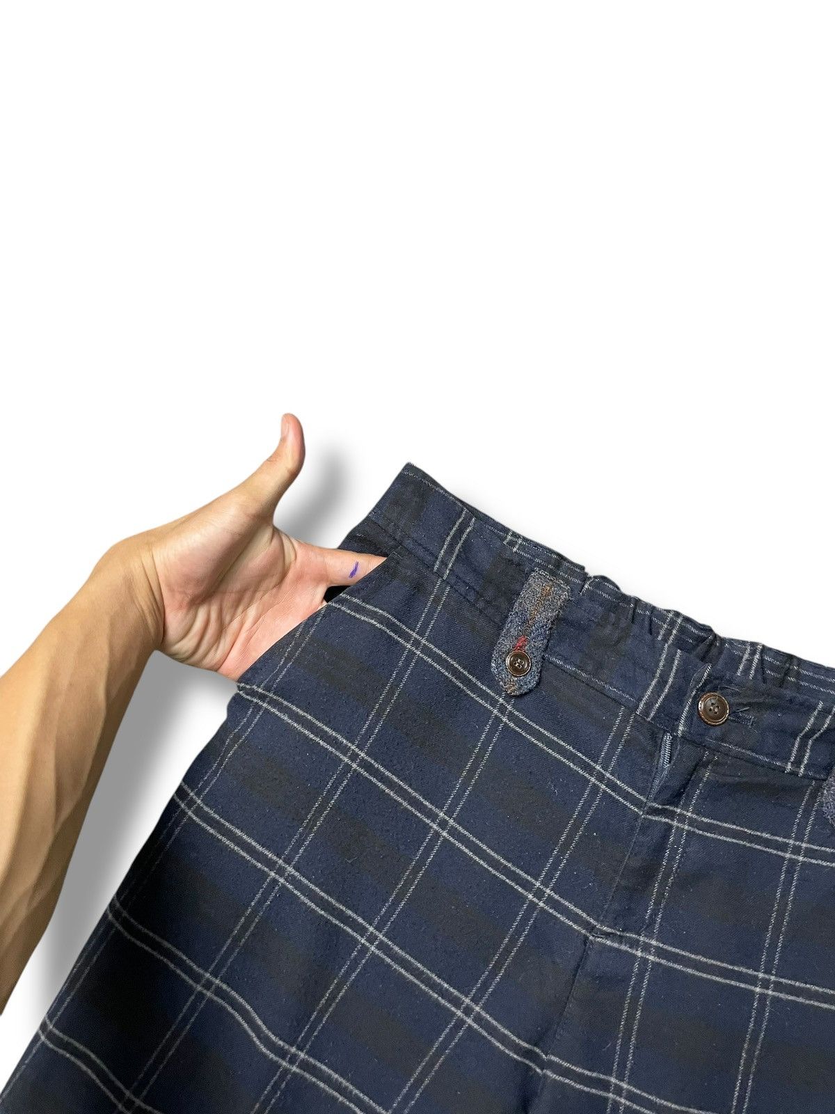Harris Tweed × Vintage Harris Tweed Brand Checked Trousers (60) Size US 34 / EU 50 - 3 Thumbnail
