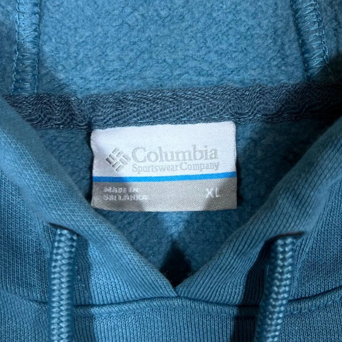 Vintage COLUMBIA SPORTSWEAR Logo Spellout Graphic Blue Pullover Hoodie Women's XL Shirt Hoodie Pullover Logo Blue Womens XL - Georgia? Size XL / US 12-14 / IT 48-50 - 2 Thumbnail