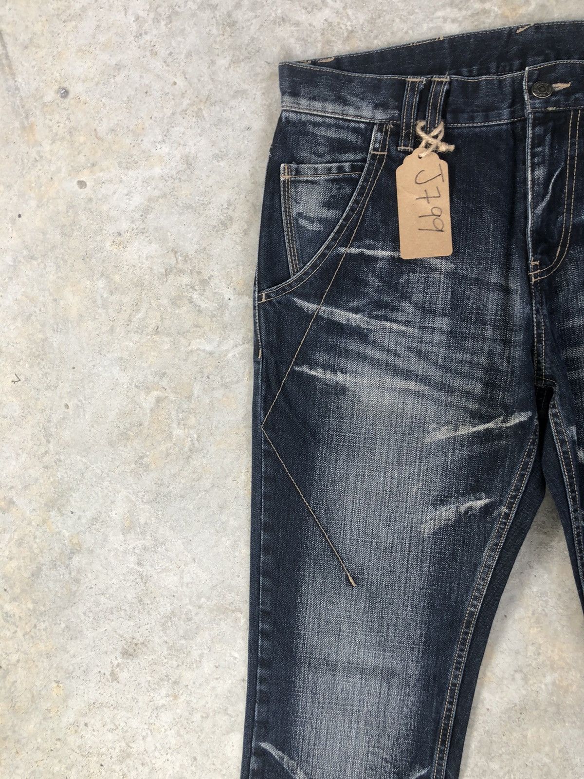 PPFM PPFM Distressed Jeans Size US 33 - 4 Thumbnail