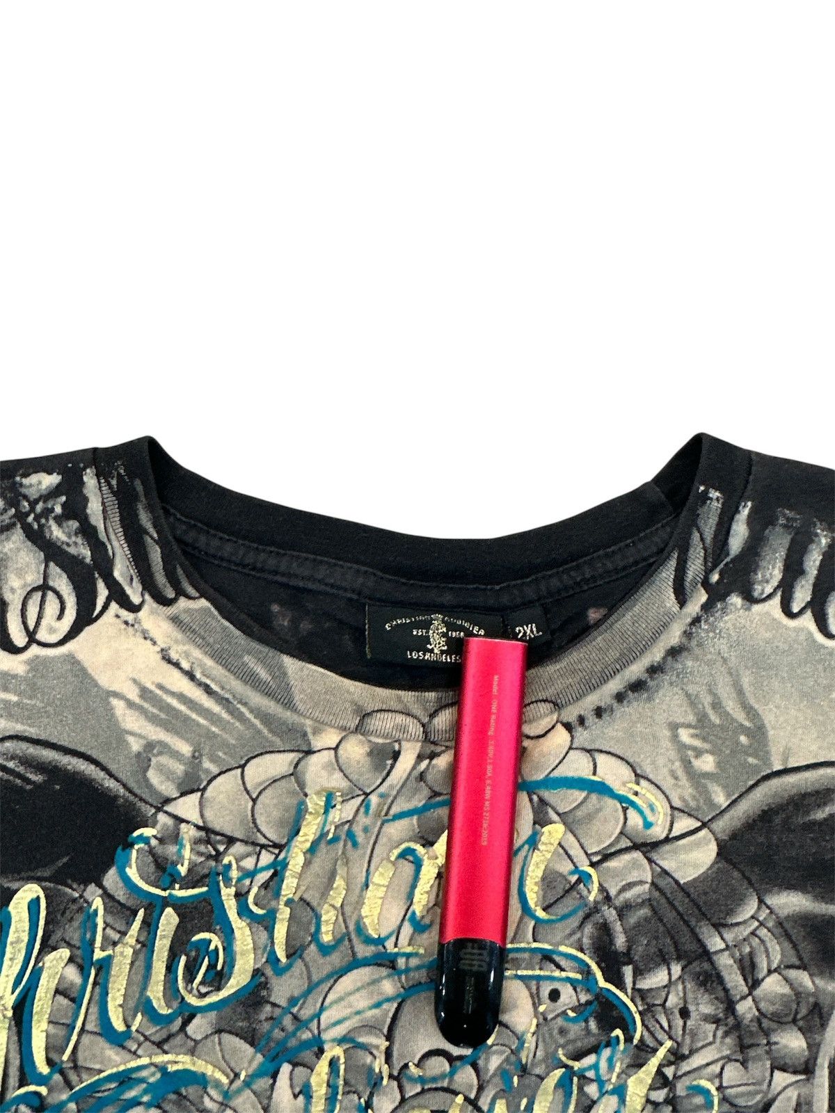 KMRii 2000s Christian Audigier Goa Lgb Beauty Beast Jnco Y2K Style Size US L / EU 52-54 / 3 - 3 Thumbnail