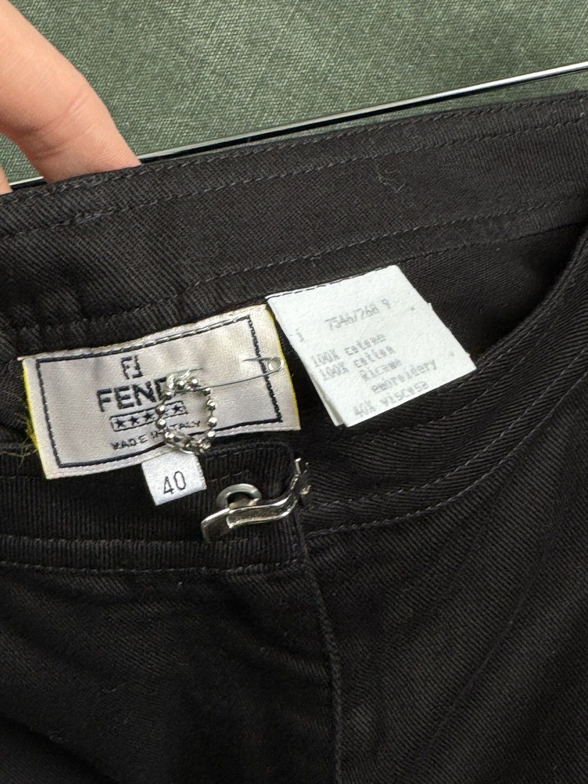 Fendi Rare 90s Fendi Ultra Wide Denim Size 27" / US 4 / IT 40 - 5 Thumbnail