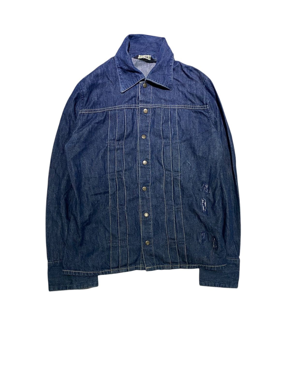Hysteric Glamour 1990s HG Denim Shirt Distresses Size XS / US 0-2 / IT 36-38 - 1 Thumbnail
