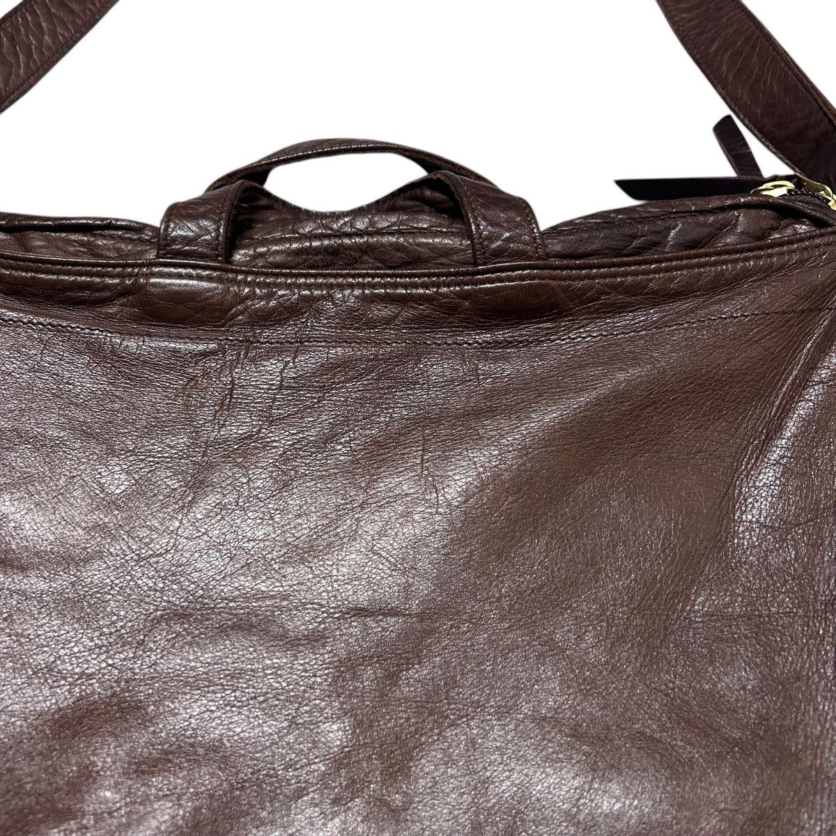 Porter 752 00s Porter Yoshida leather shoulder bag unisex brown Size ONE SIZE - 6 Thumbnail