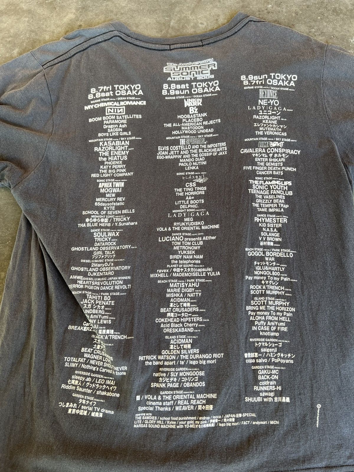 Band Tees × Vintage 2000 Summer Sonic 10th anniversary Faded Tee Size US S / EU 44-46 / 1 - 4 Thumbnail