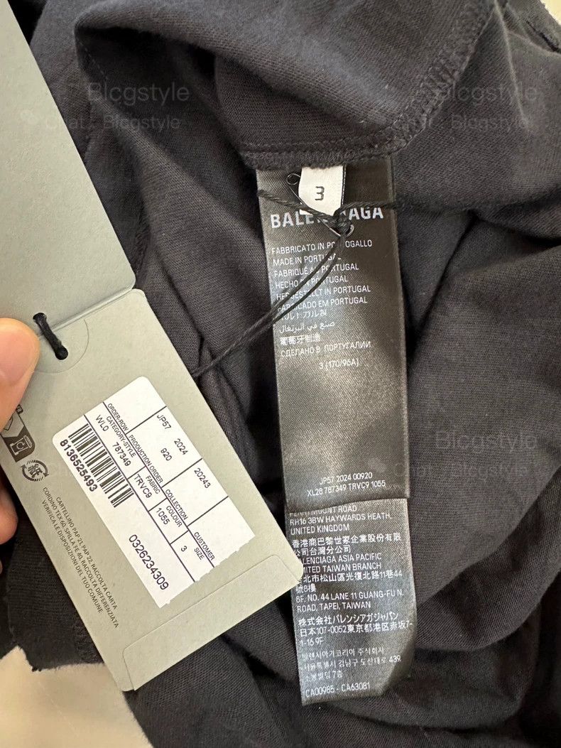 Balenciaga Balenciaga Earth Washed Vintage Ripped Distressed Short Sl Size US L / EU 52-54 / 3 - 9 Thumbnail