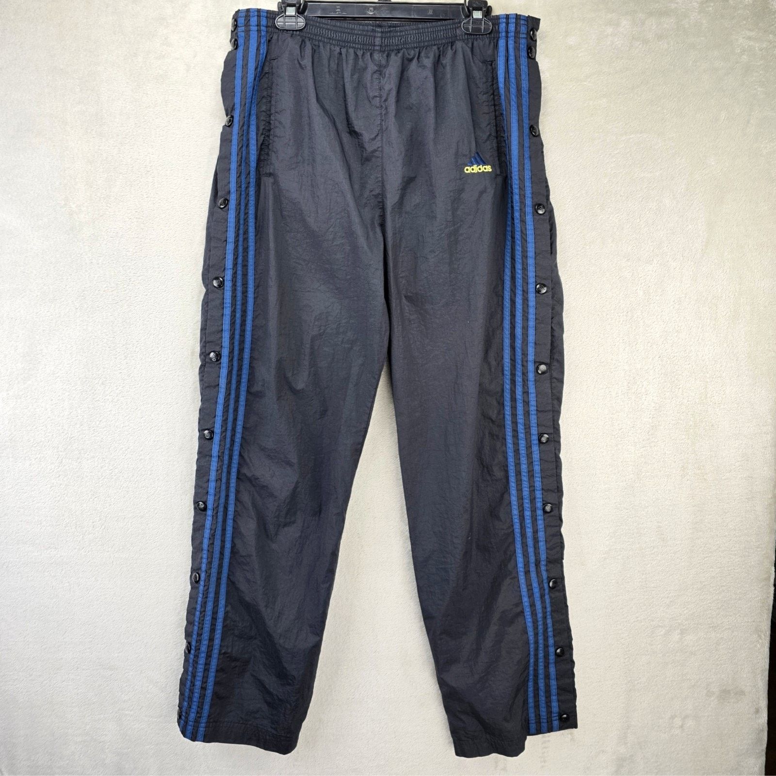 Adidas Vintage Adidas Windbreaker Pants Mens Large Tearaway Y2K 90s Size US 34 / EU 50 - 1 Thumbnail