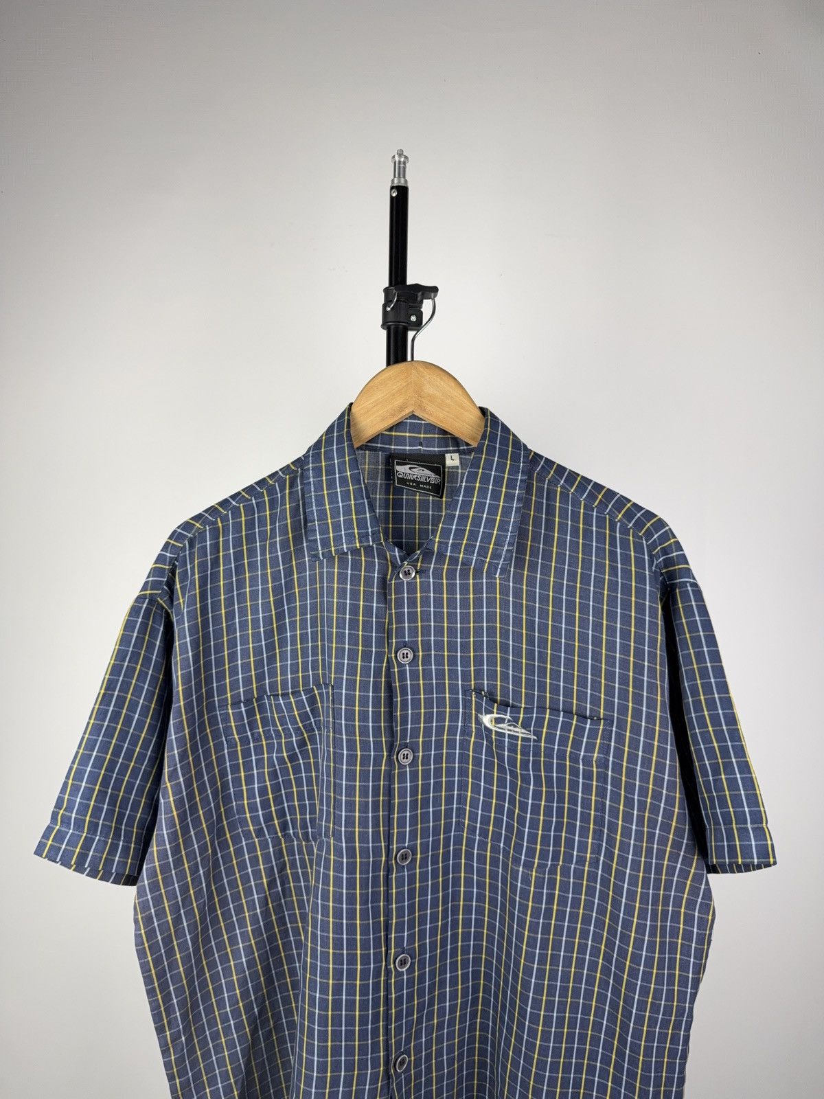 Quiksilver × Sun Surf Vintage 90s QUIKSILVER Surf Made in USA Short Sleeve Shirt Size US L / EU 52-54 / 3 - 2 Thumbnail