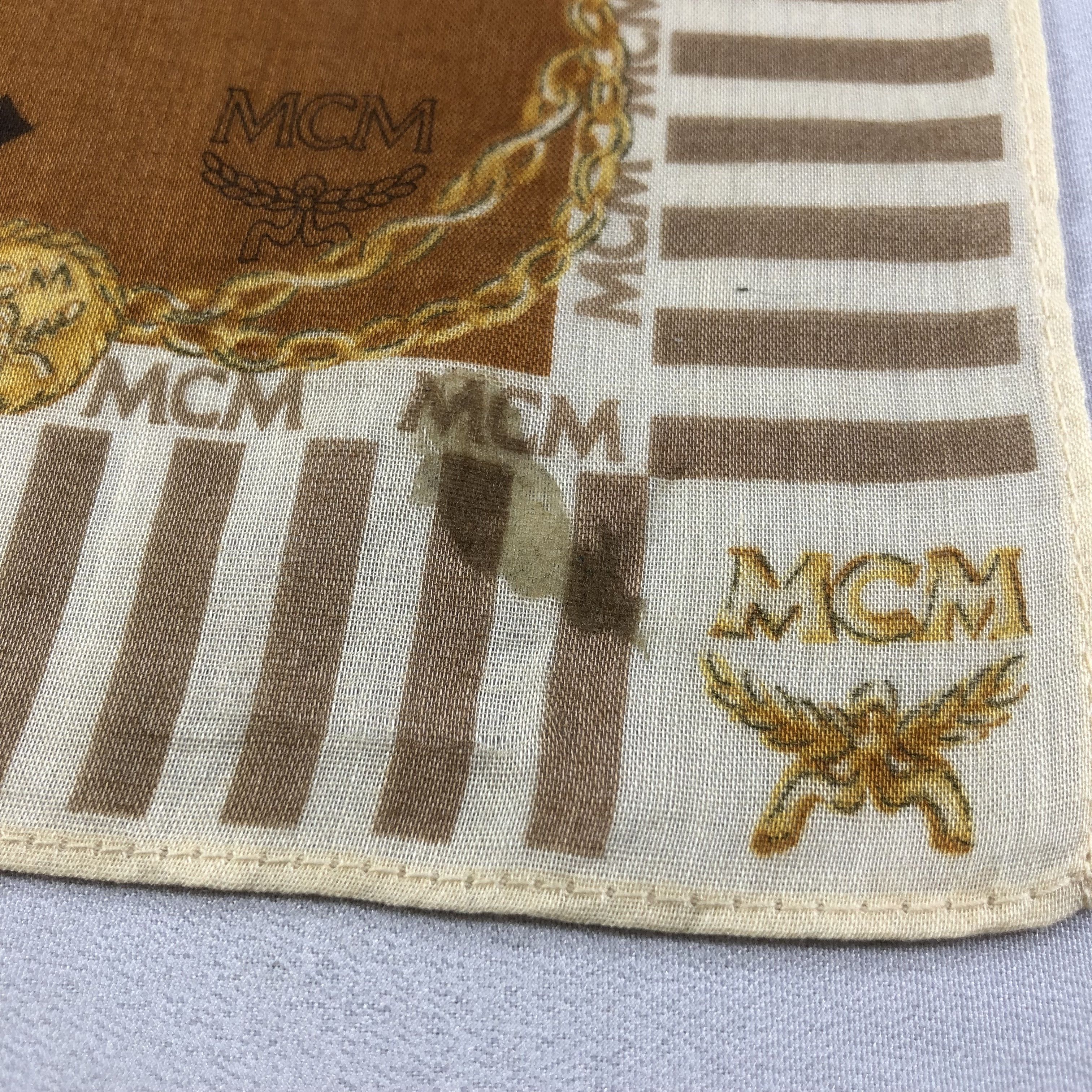MCM MCM Big Logo Handkerchief Neckerchief Bandana H1886 Size ONE SIZE - 6 Thumbnail