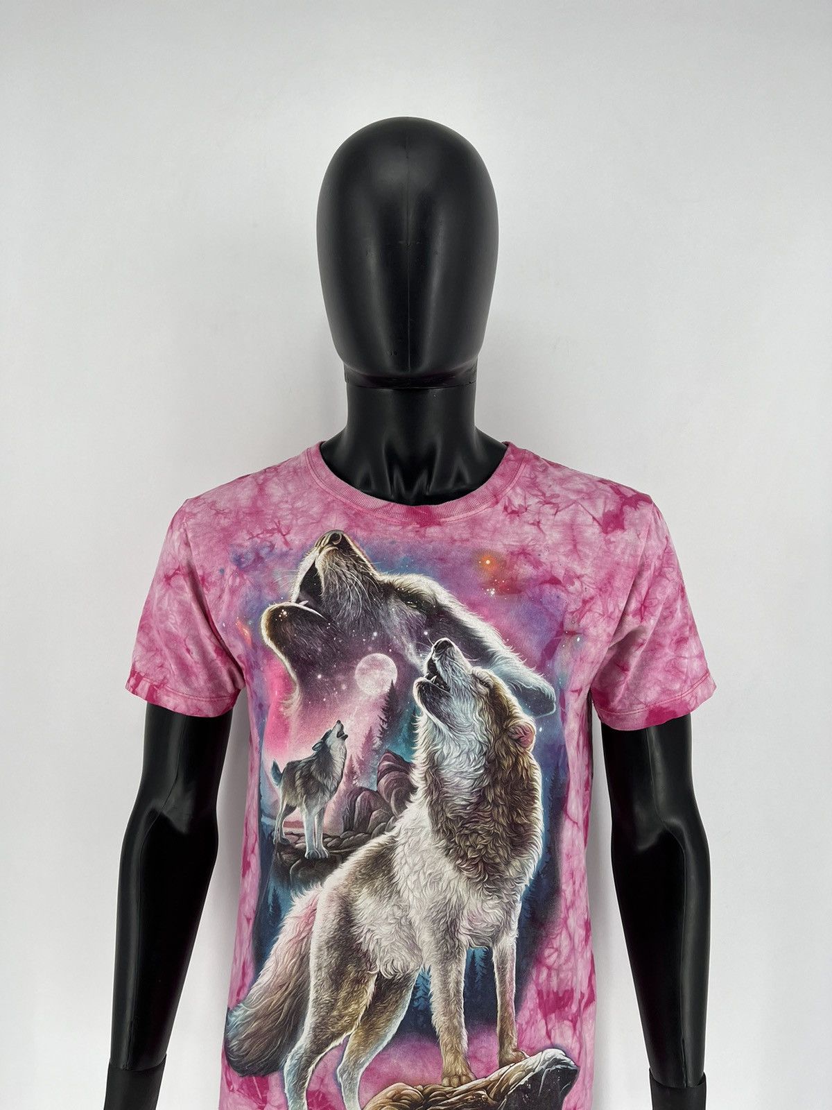 Vintage Vintage 90s Wolf Face Boxy Fit Tee WILD Dead Horror Print Size US M / EU 48-50 / 2 - 1 Thumbnail