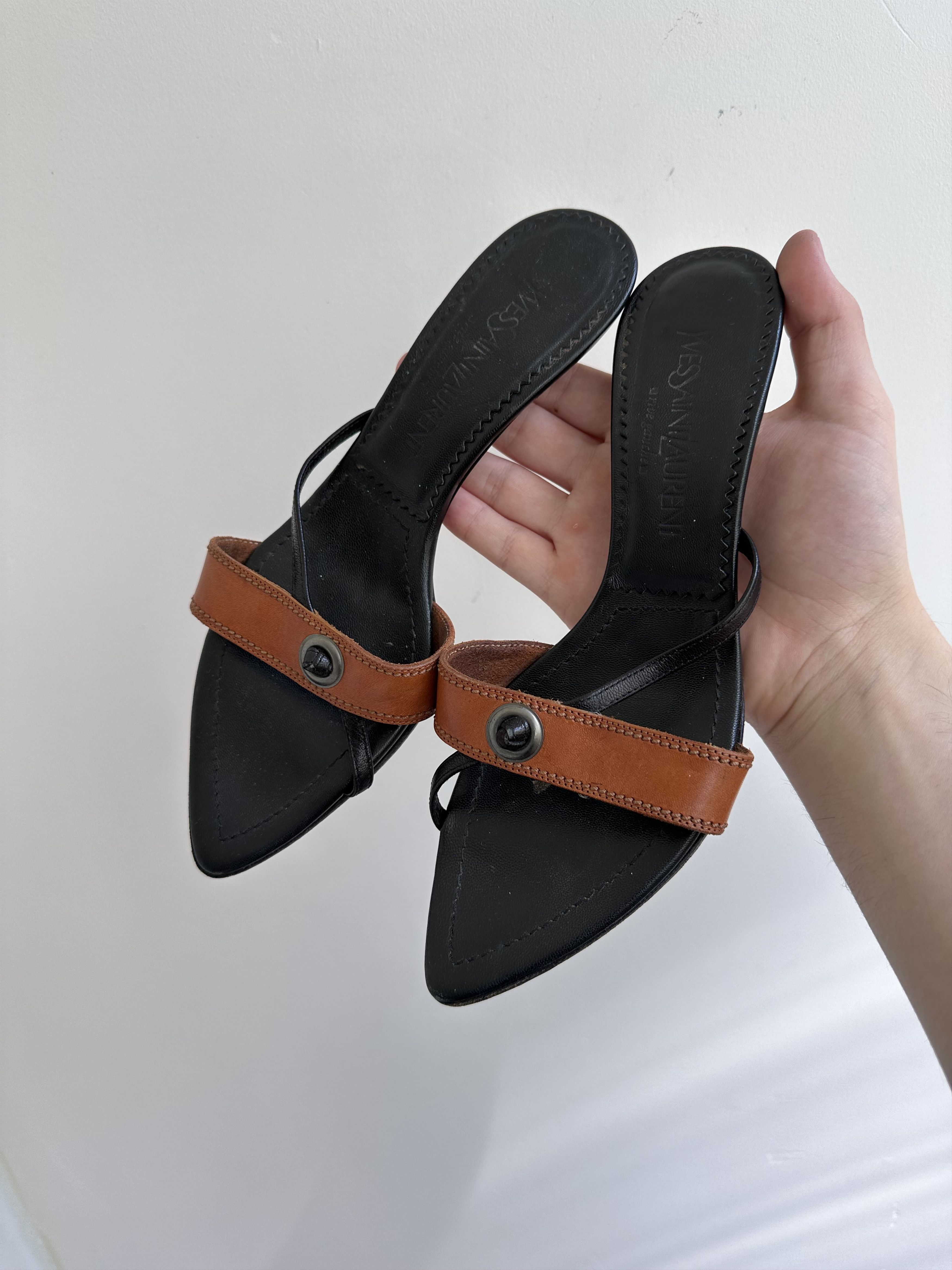 Yves Saint Laurent Yves Saint Laurent Heels leather Size US 7 / IT 37 - 1 Thumbnail