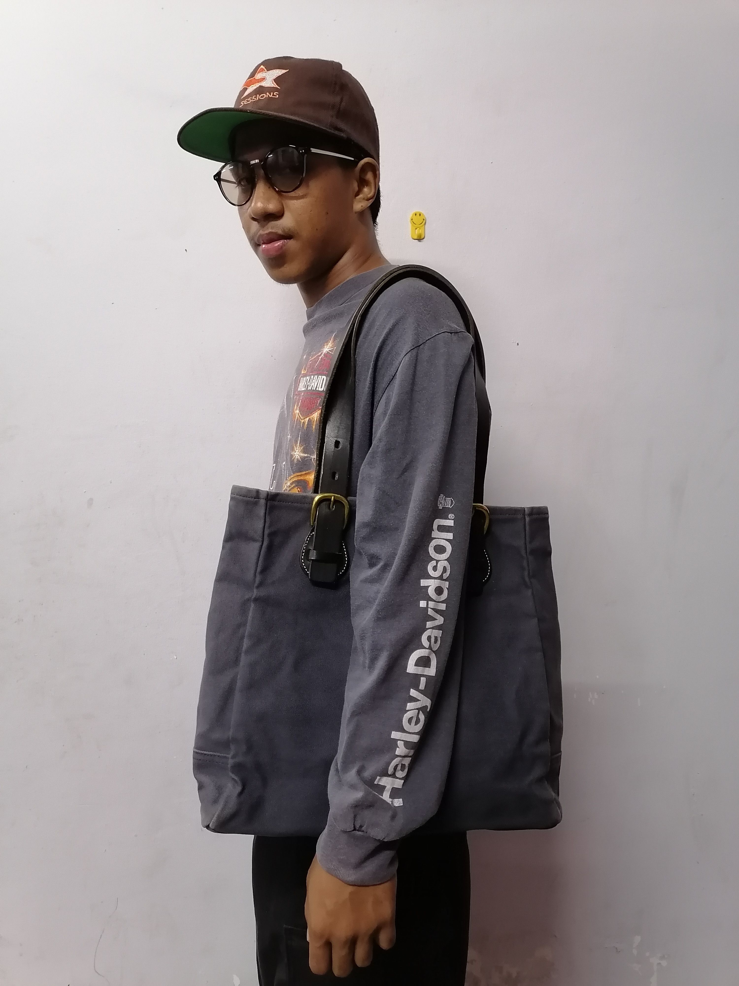 Japanese Brand Kinoshohampu Japan Duck Canvas Tote Bag Size ONE SIZE - 2 Thumbnail