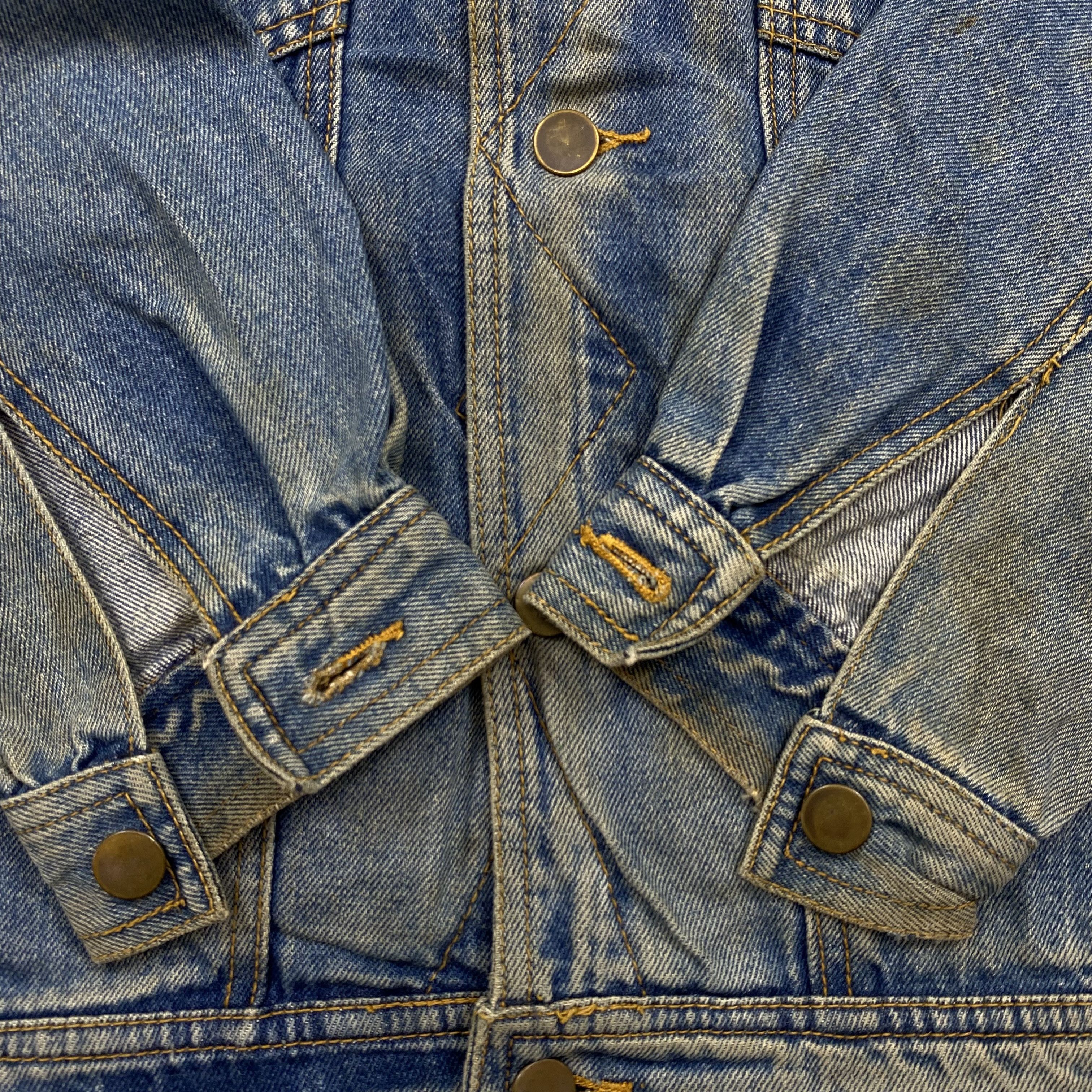 Japanese Brand Vintage 90s Anecdote Homme French's Pride Denim Trucker-J599 Size US L / EU 52-54 / 3 - 11 Thumbnail