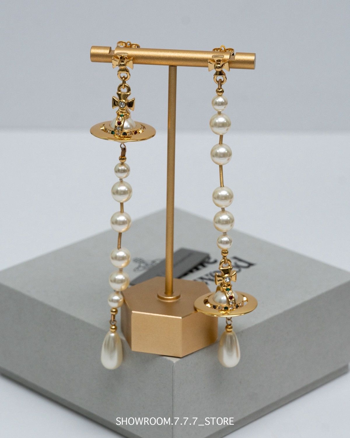 Vivienne Westwood Vivienne Westwood Broken Pearl Earrings Size ONE SIZE - 2 Thumbnail