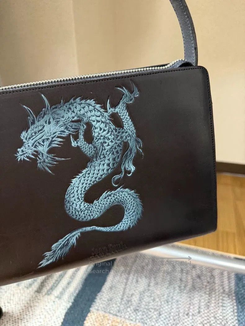 Jean Paul Gaultier Jean Paul Gaultier Blue Dragon Underarm Bag. Size ONE SIZE - 5 Thumbnail