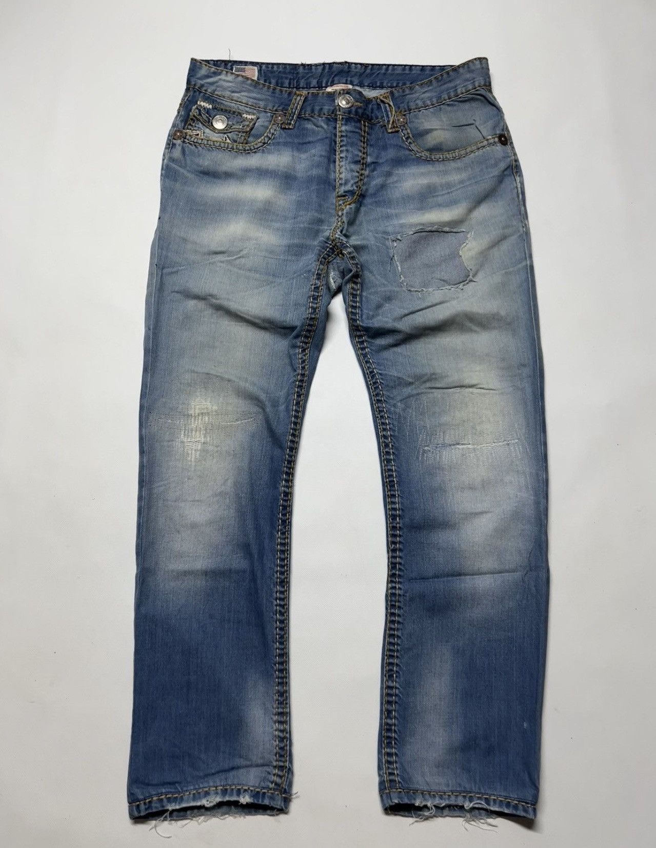 True Religion × Vintage Vintage Custom True Religion USA Denim Jeans Size US 36 / EU 52 - 7 Thumbnail