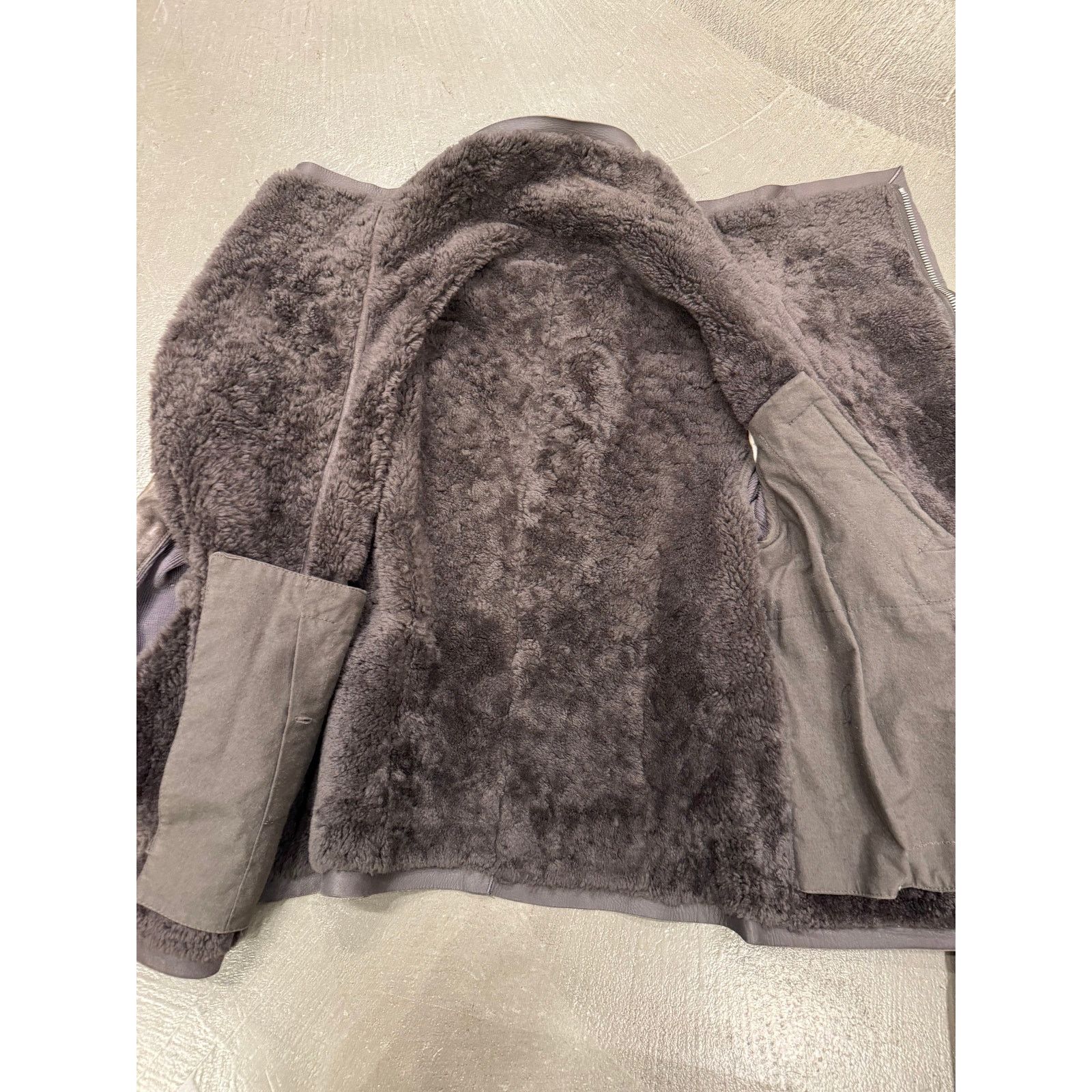 Rick Owens 2010s Rick Owens leather shearling jacket Size US S / EU 44-46 / 1 - 8 Thumbnail