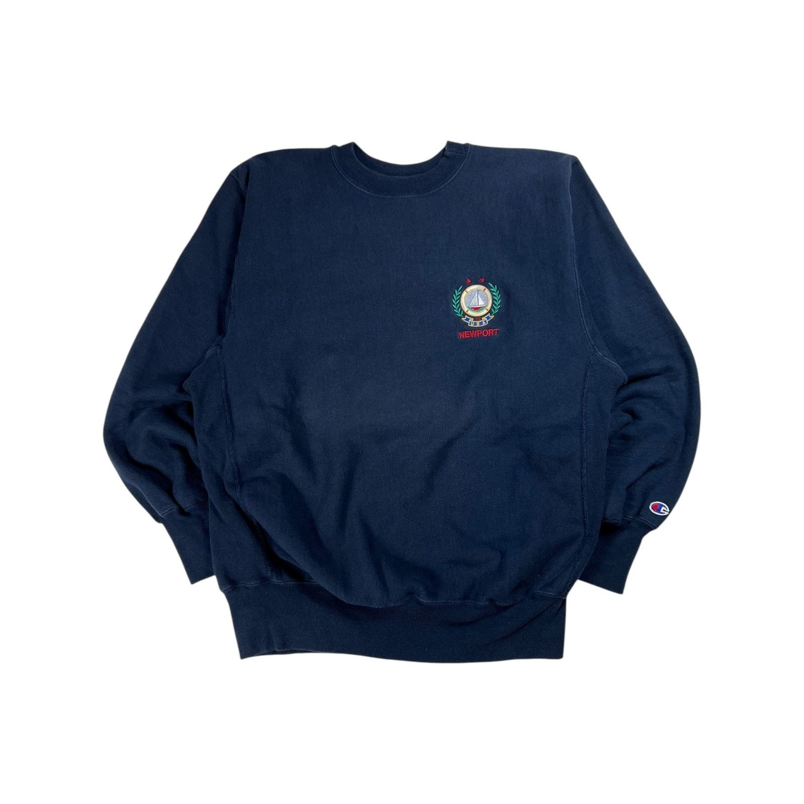 Champion × Vintage Vintage 90s Champion reverse weave Newport USA crewneck Size US XL / EU 56 / 4 - 1 Thumbnail