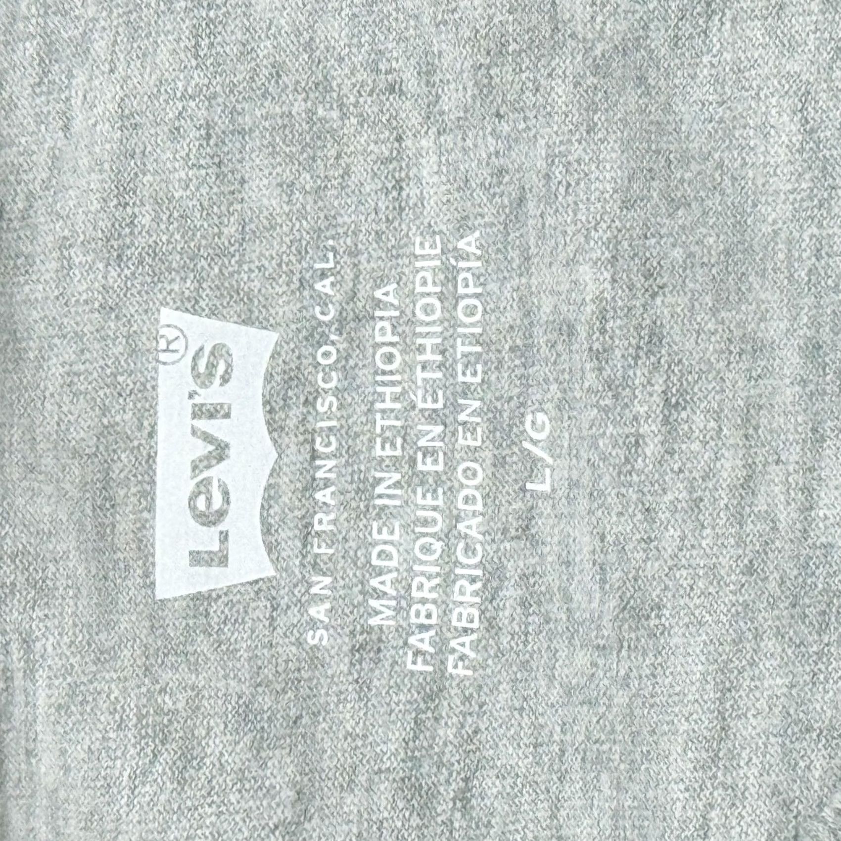 Levi's Levis Shirt Womens Large Gray Logo Graphic Crewneck Short Sleeve Cotton Tee Size L / US 10 / IT 46 - 6 Thumbnail